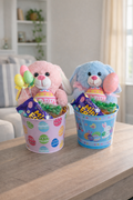 Hoppy Easter Plush Gift Basket