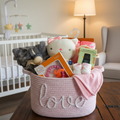 Baby Girl Gift Basket - Square Format